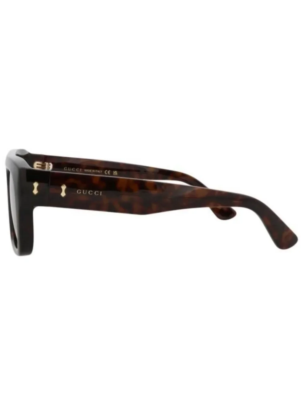 New Gucci Mens Square/Rectangle Havana Havana Brown Fashion Designer Sunglasses